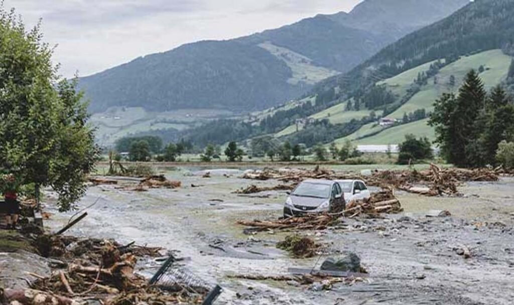 Unwetter in Österreich